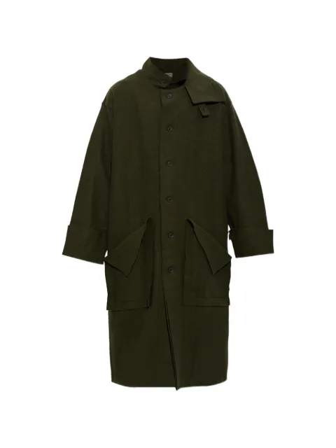 Yohji Yamamoto stand-up collar coat