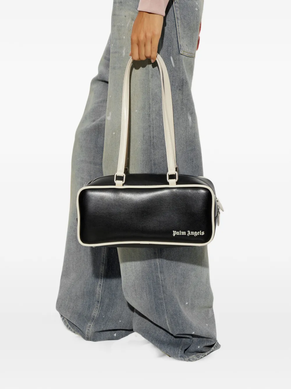 Palm Angels Schoudertas met logoprint Zwart