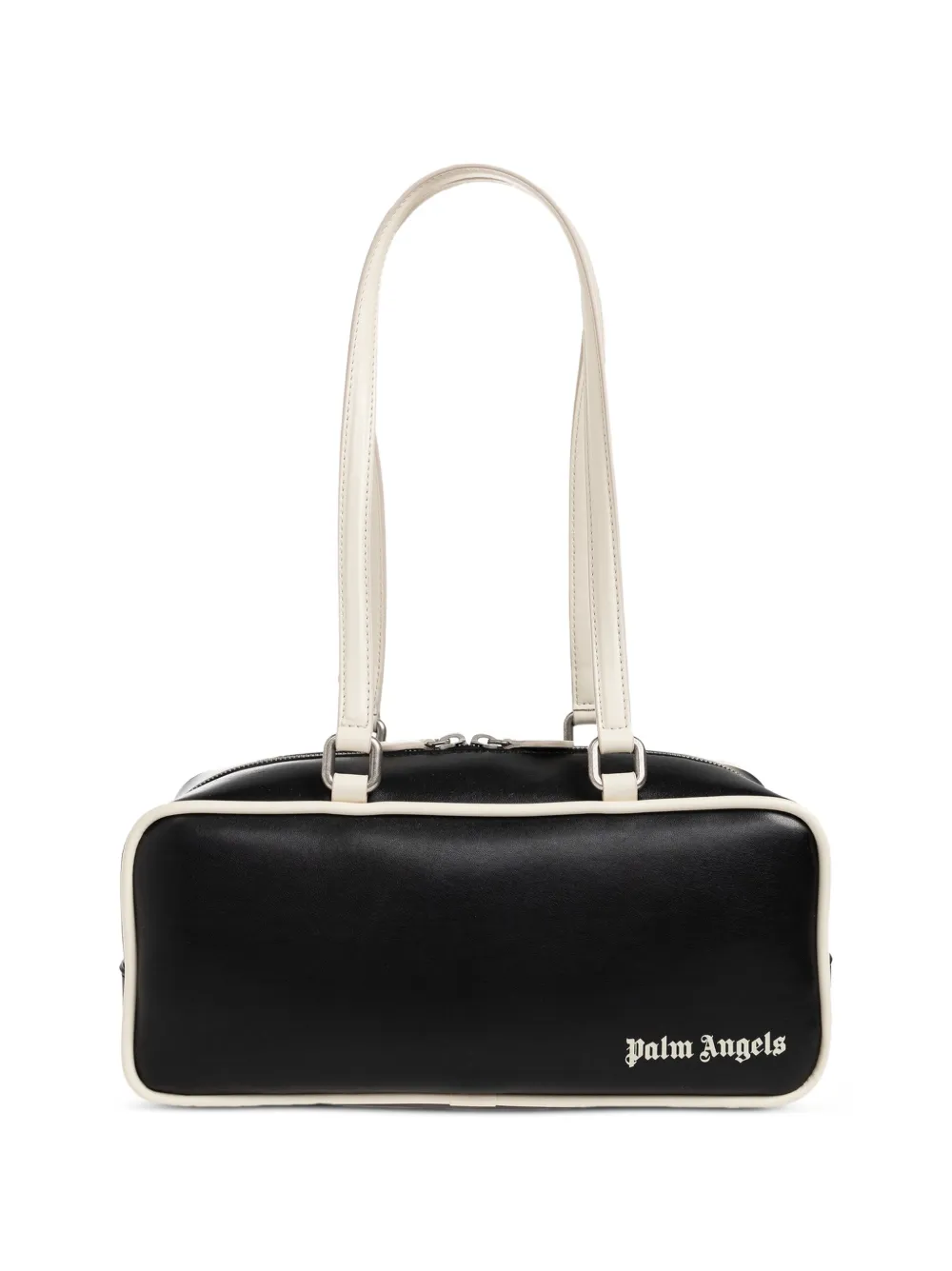 Palm Angels logo-print leather shoulder bag - Nero