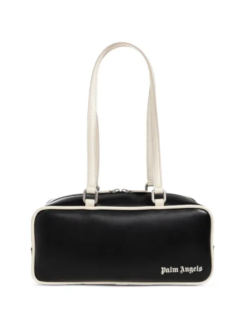 Palm Angels logo-print leather shoulder bag