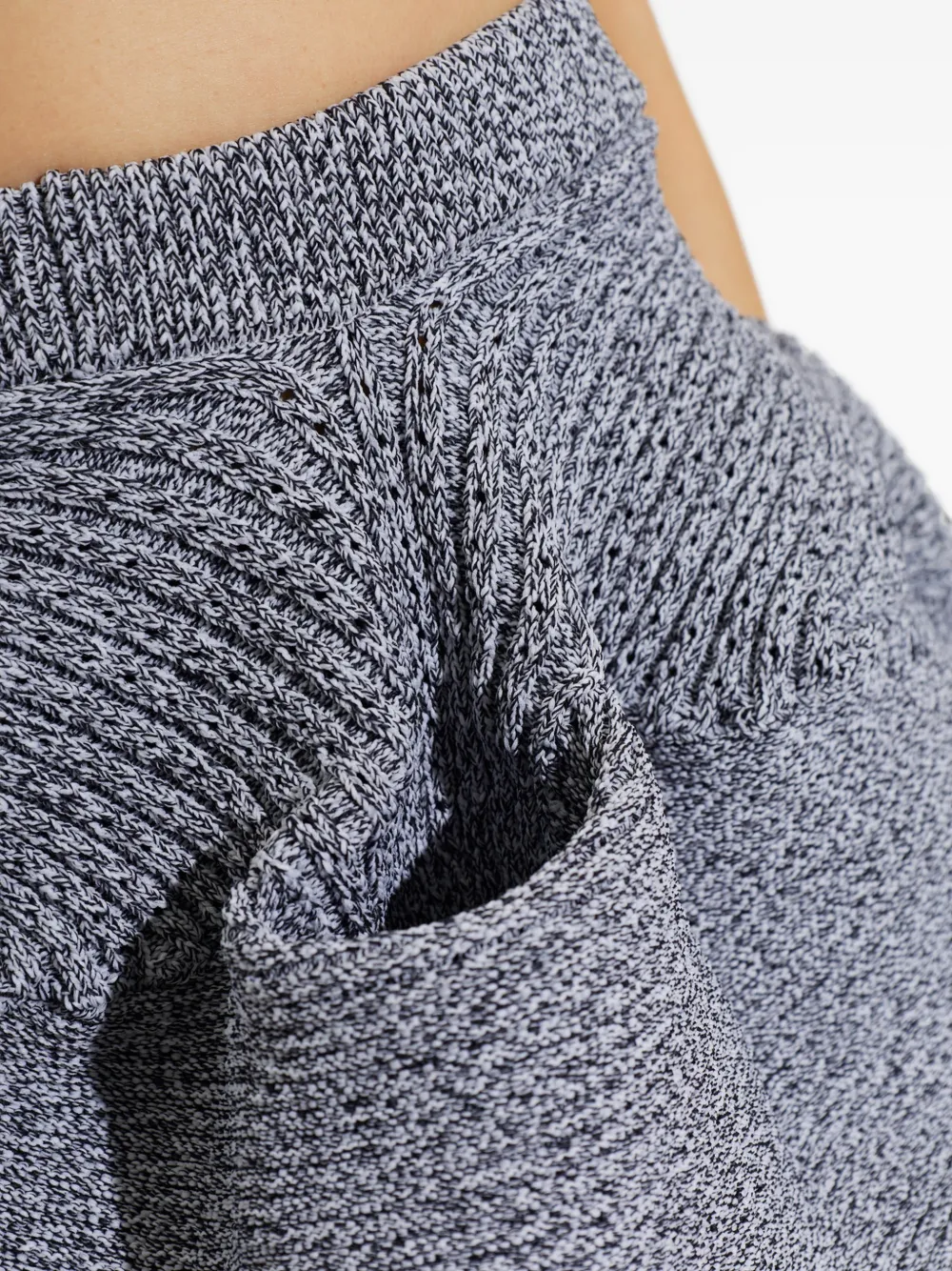 Issey Miyake Found Stone midi-rok met zak Grijs