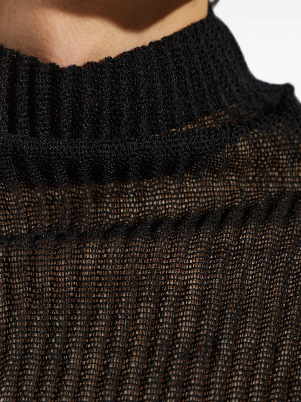 Homme Plissé Issey Miyake Coltrui met plooien Zwart