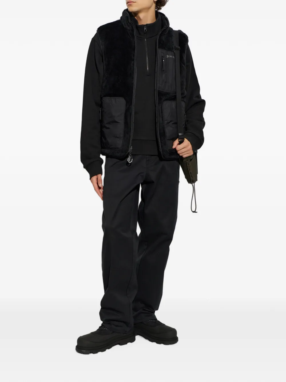 Moncler Fleece gilet Zwart