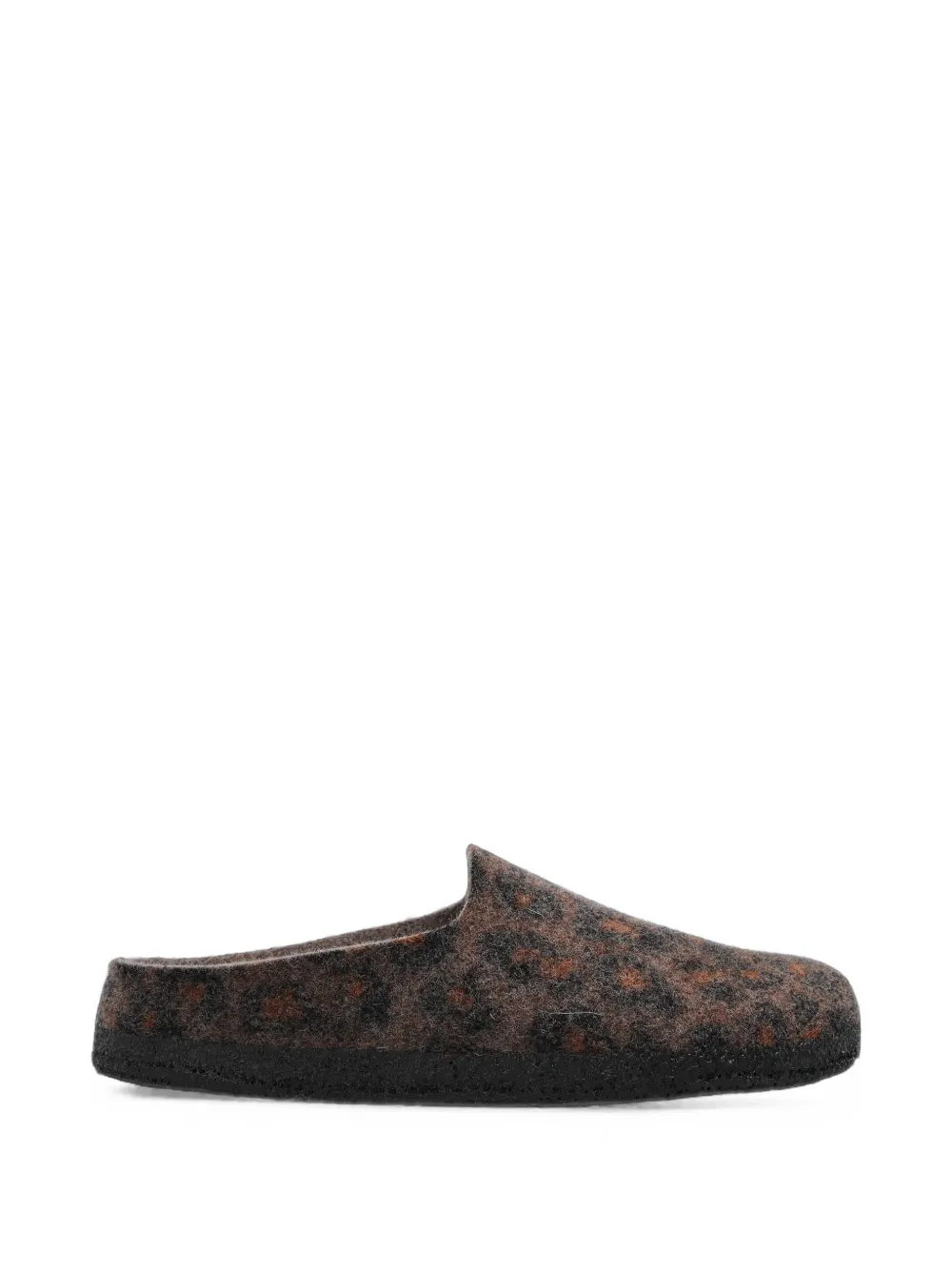 Birkenstock Amsterdam Wrapped Dip leopard-print mules - Marrone