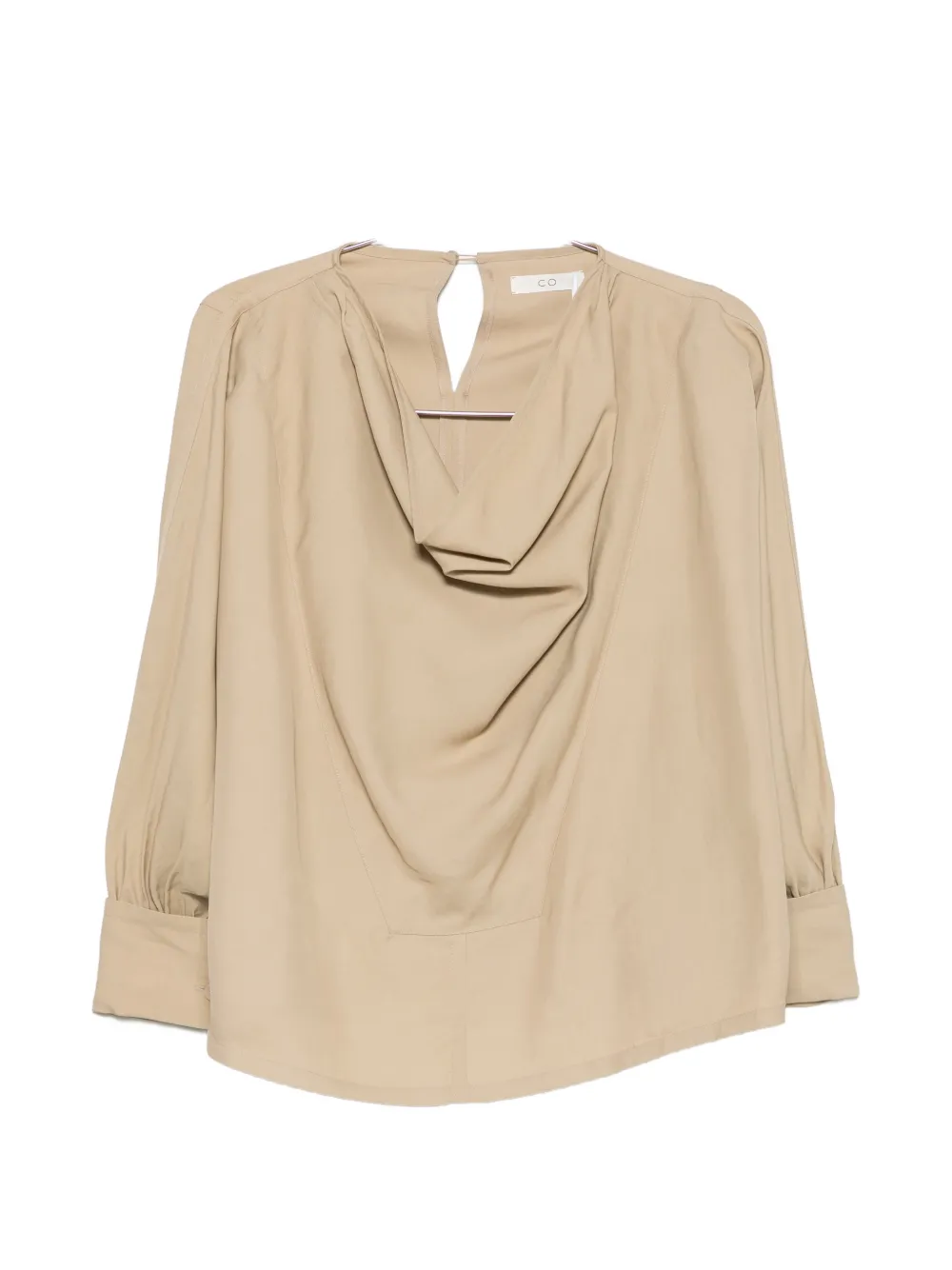 Co draped long-sleeve top - Toni neutri