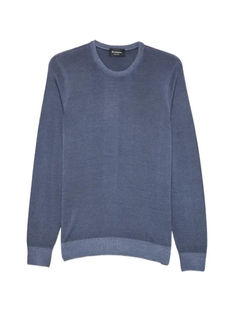 AROVESCIO fine-knit crew-neck sweater