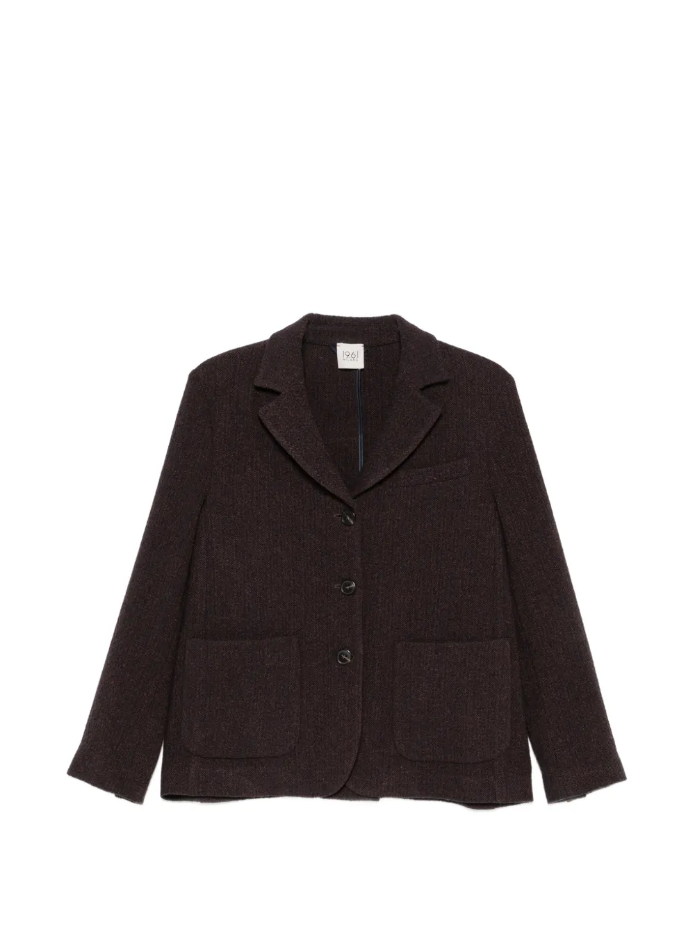 19.61 MILANO Anita herringbone-pattern blazer