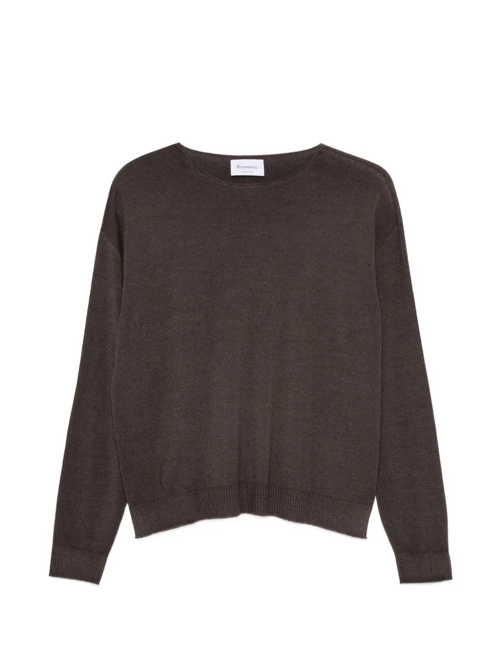 AROVESCIO side-slit long-sleeve top