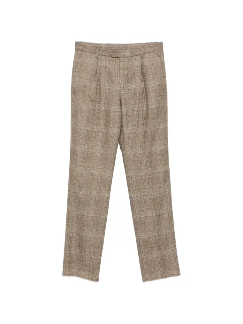 ETRO checked pleated trousers