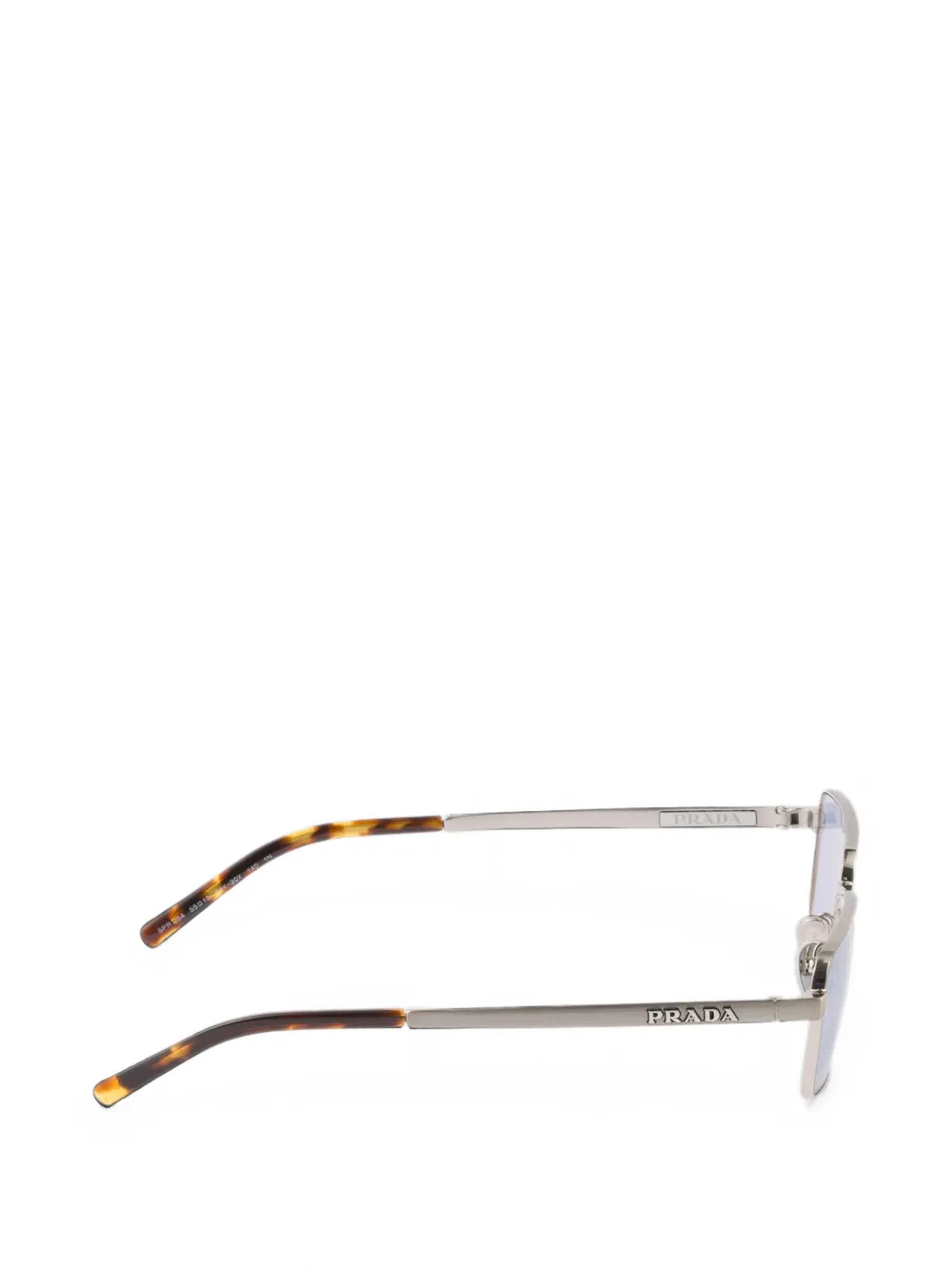 Prada Eyewear Zonnebril met logo Zilver