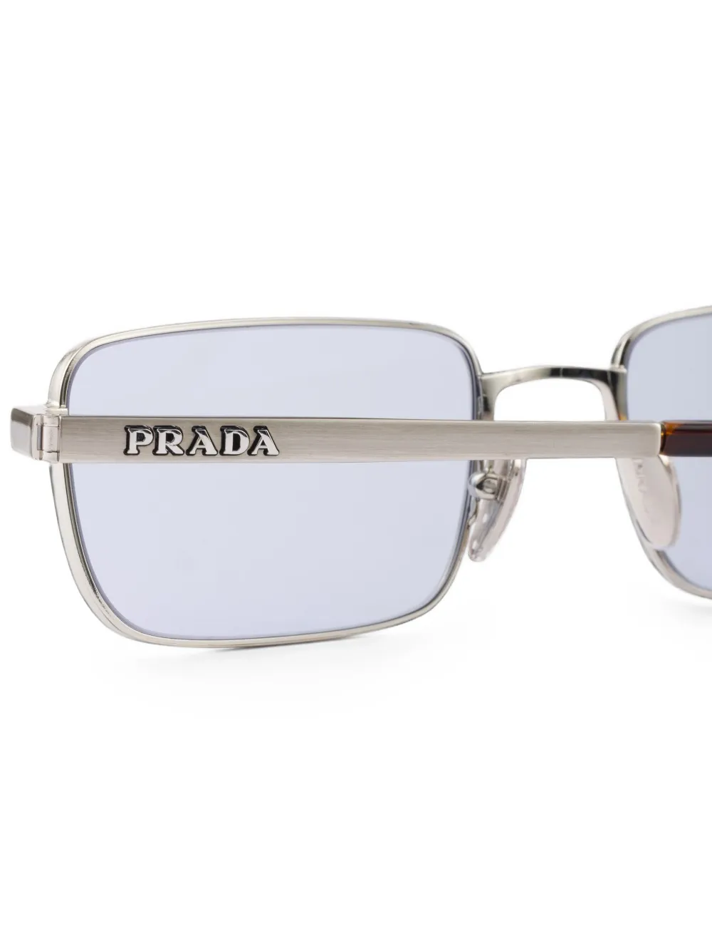 Prada Eyewear Zonnebril met logo Zilver
