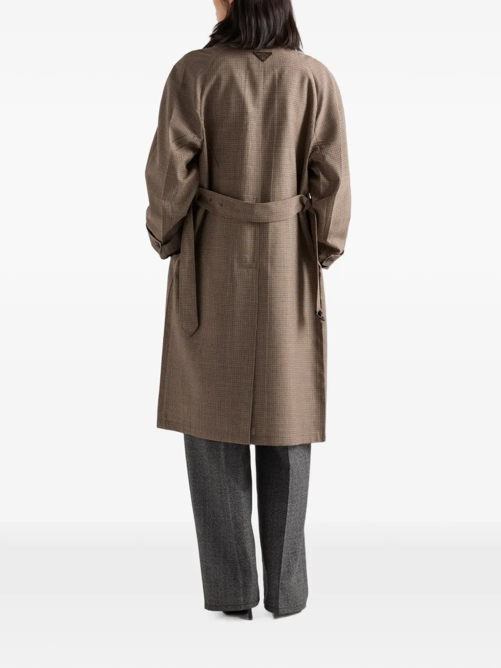 Prada Mouliné wollen broek Grijs