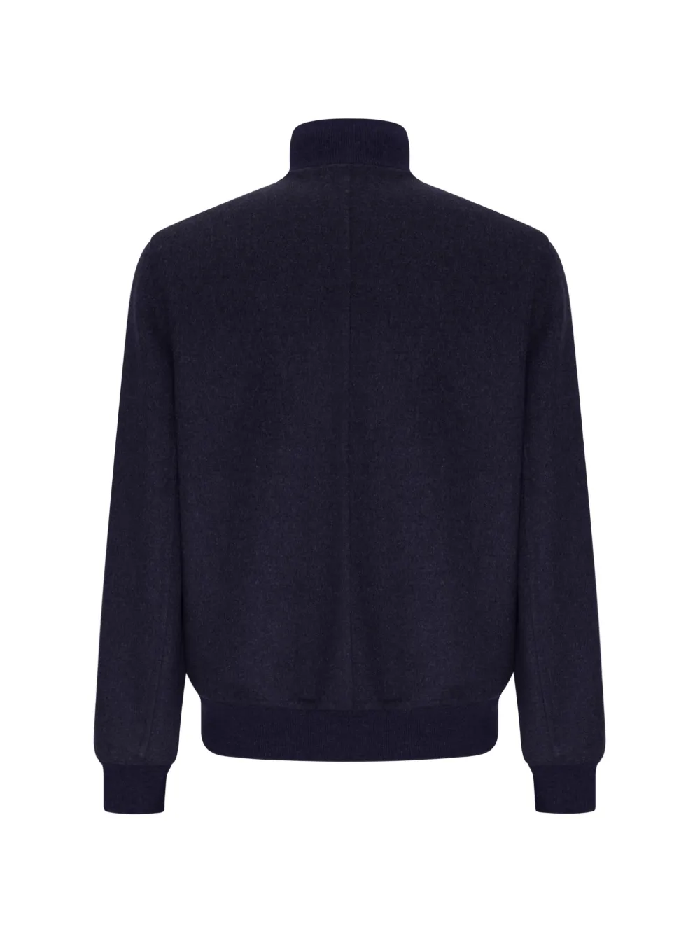 Brunello Cucinelli Bomberjack met hoge hals Blauw