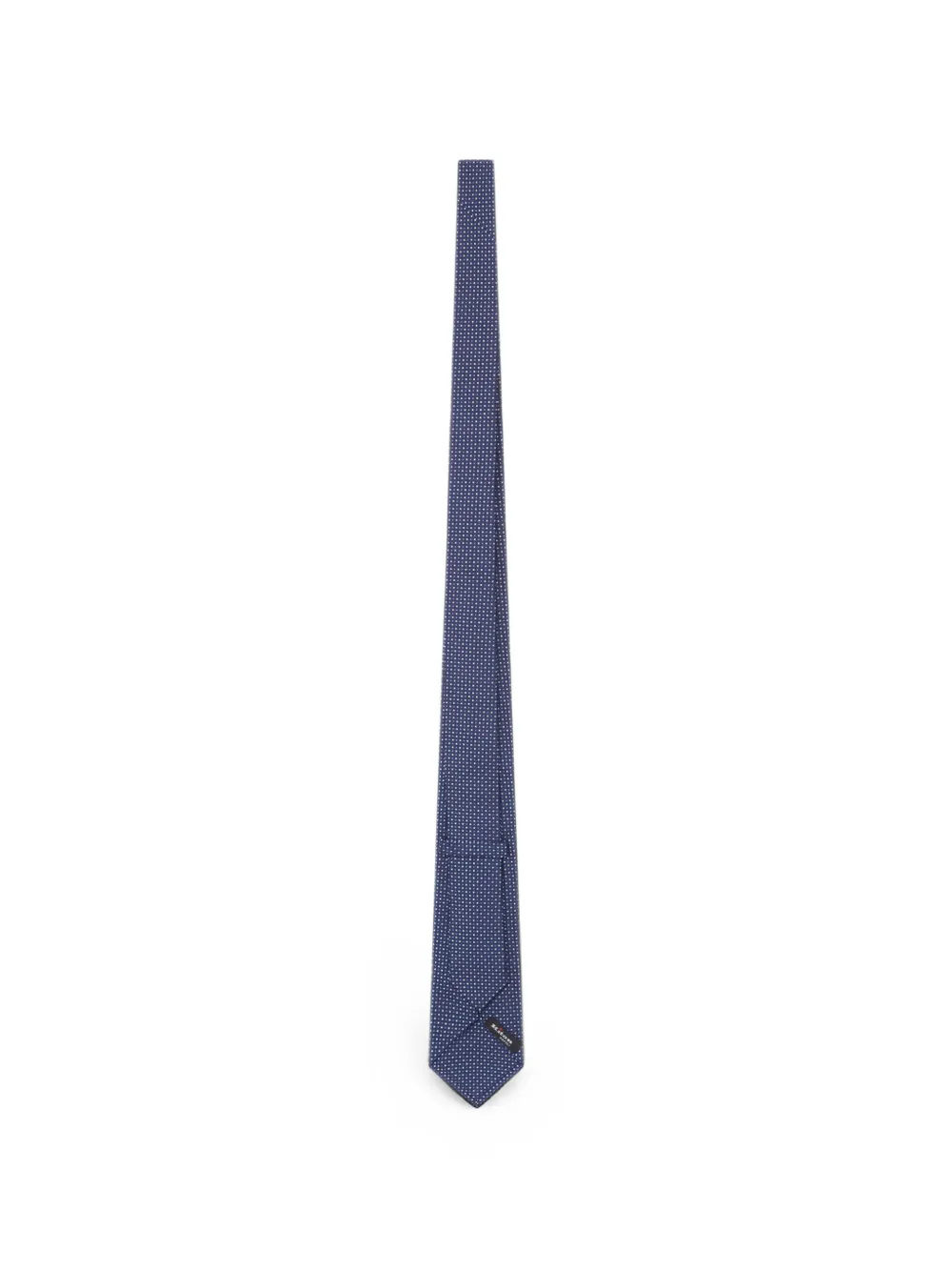 Kiton Zijden stropdas met geometrisch patroon Blauw