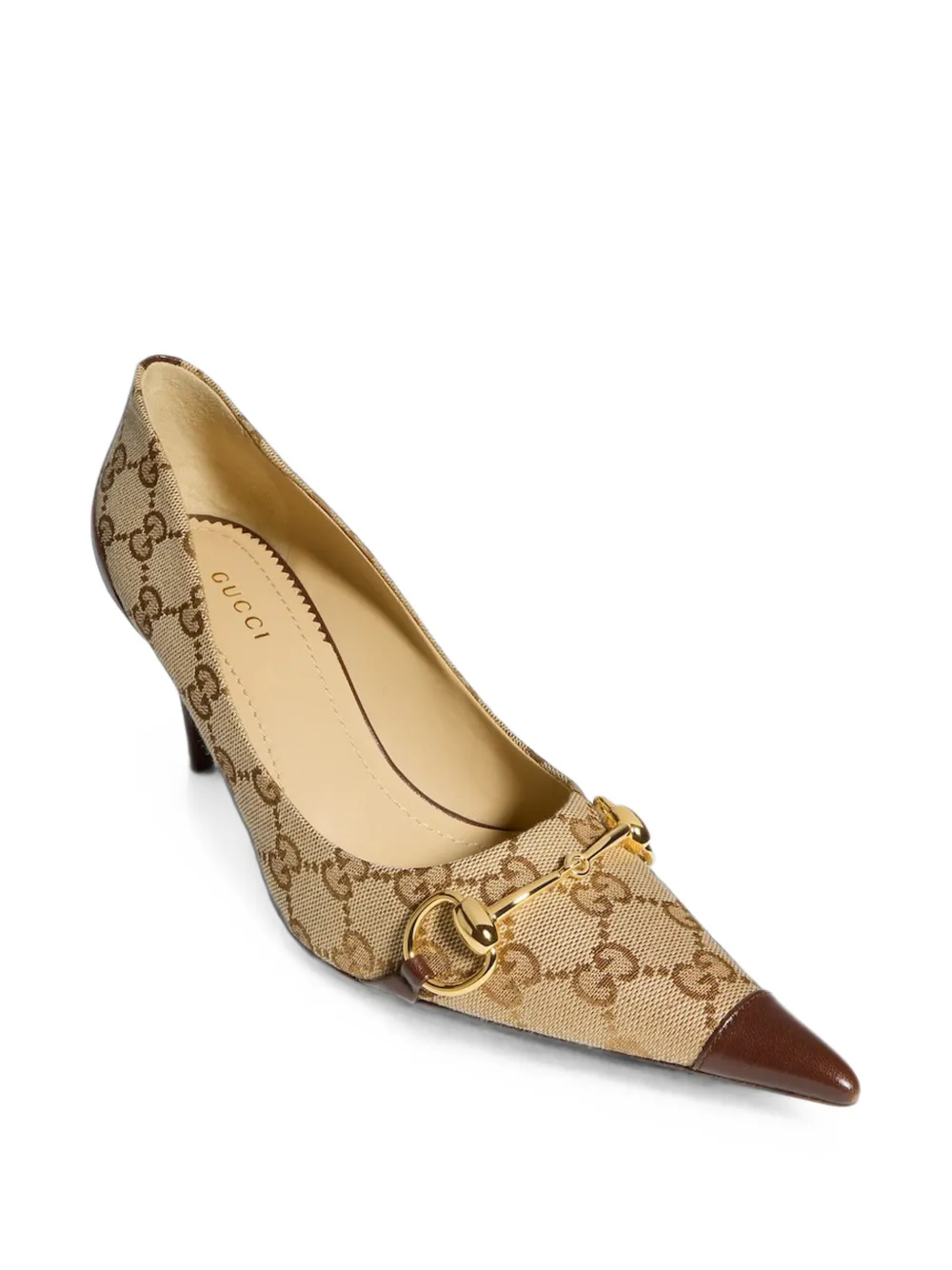 Gucci Donna Horsebit GG-Supreme pumps Beige