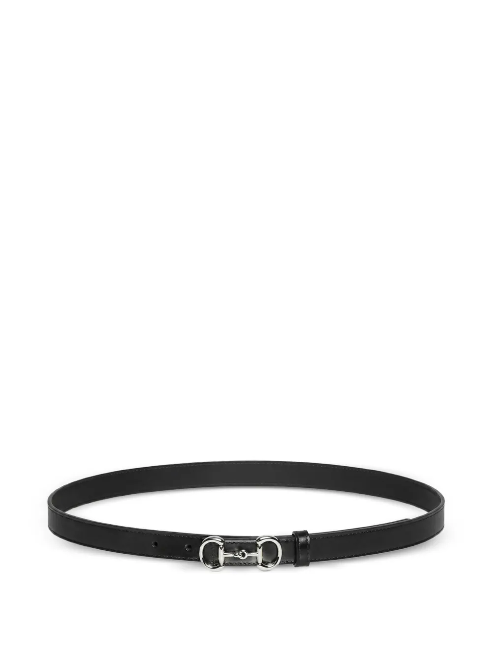Gucci Schmaler Horsebit Gürtel - Schwarz