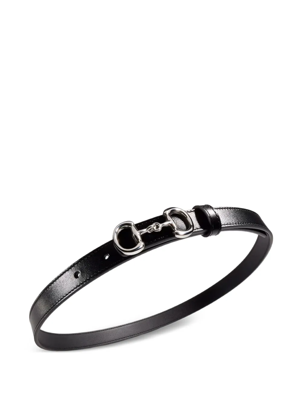 Gucci Horsebit slim-fit riem Zwart