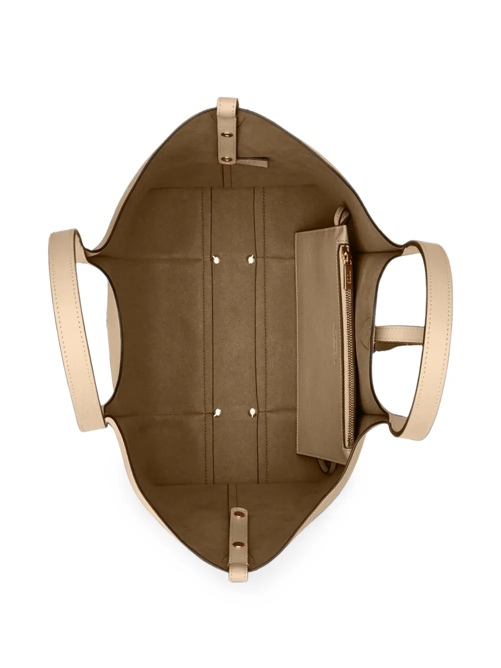 Tod's T Timeless leren shopper Beige