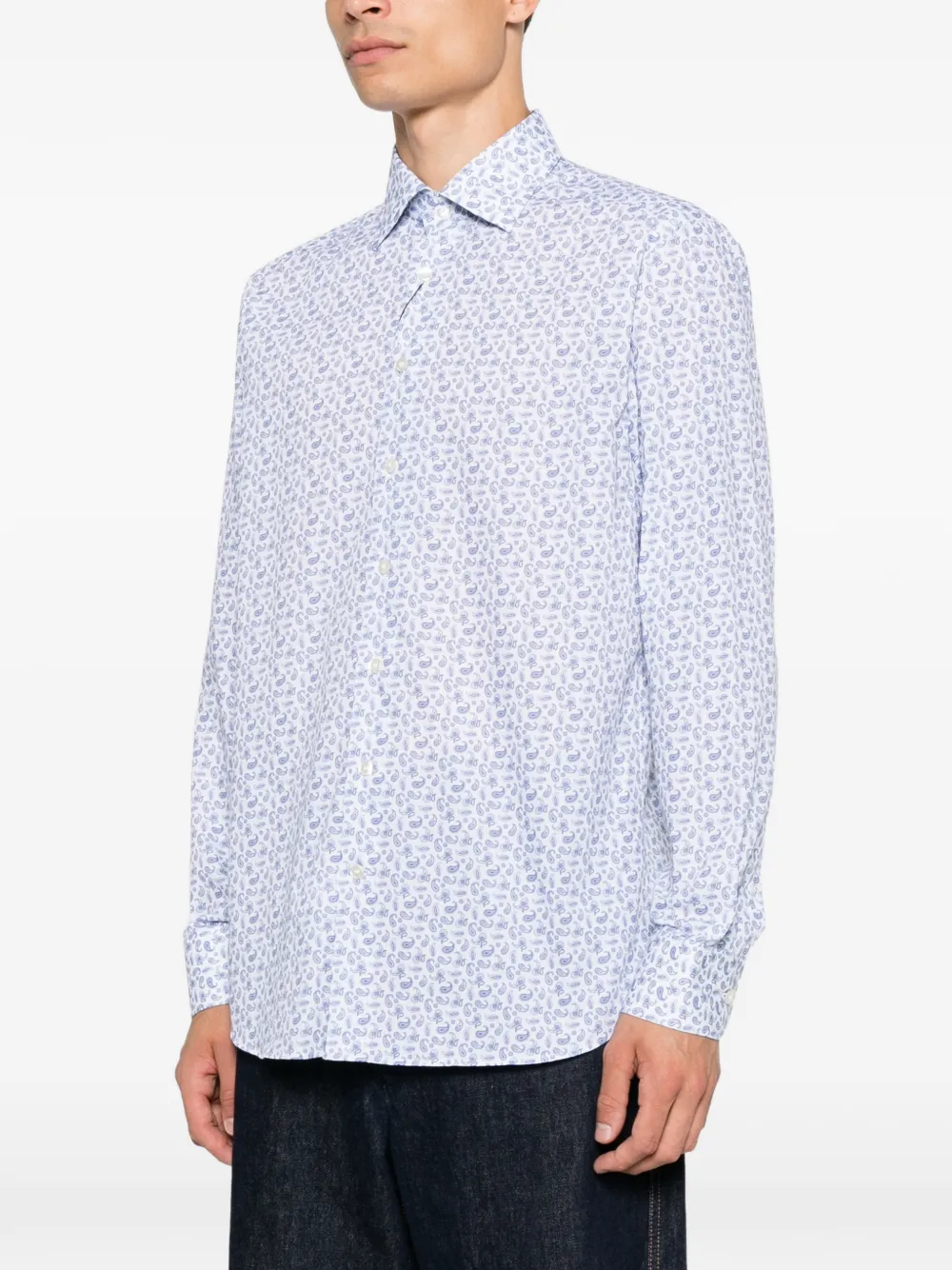 ETRO paisley-print shirt Blauw
