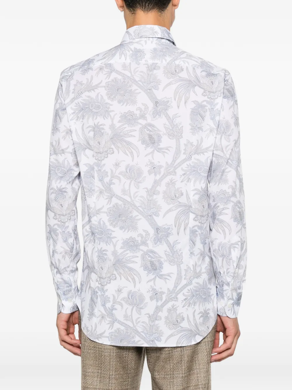 ETRO Overhemd met bloemenprint Wit