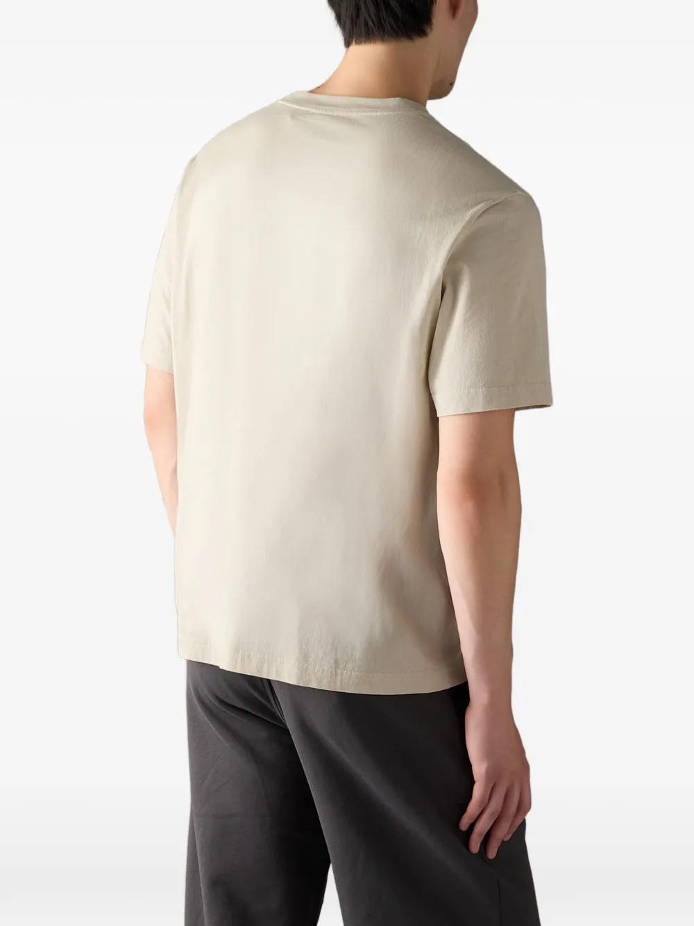 Moose Knuckles Yul T-shirt met logo-patch Beige