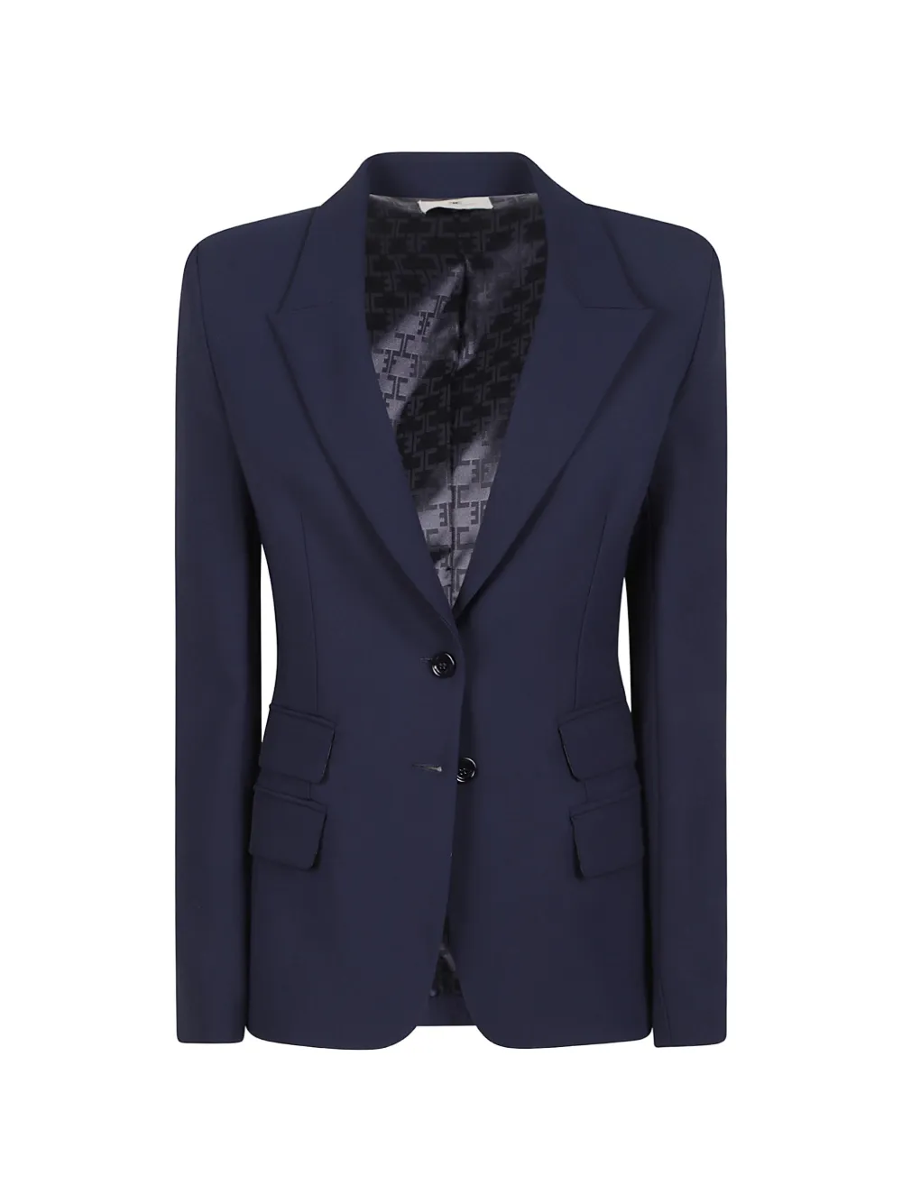 Elisabetta Franchi single-breasted peaked-lapel blazer