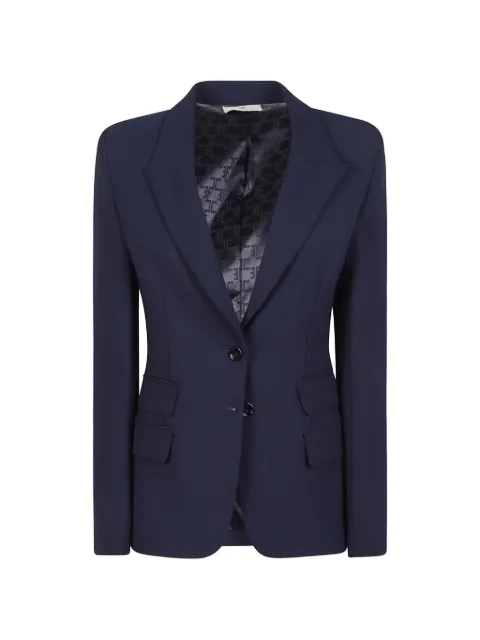 Elisabetta Franchi single-breasted peaked-lapel blazer