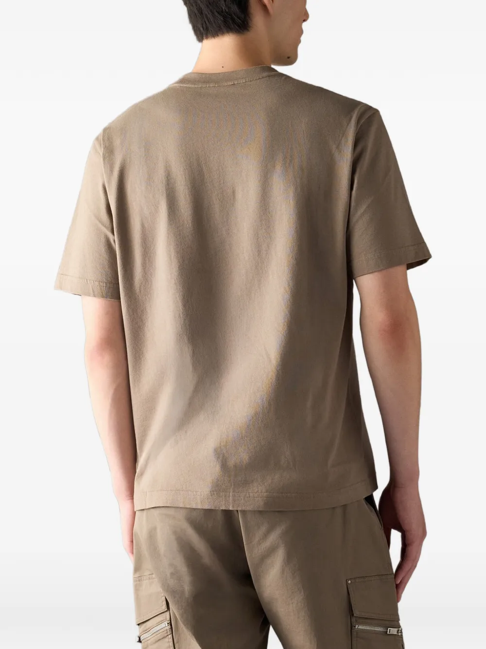 Moose Knuckles T-shirt met logoplakkaat Bruin