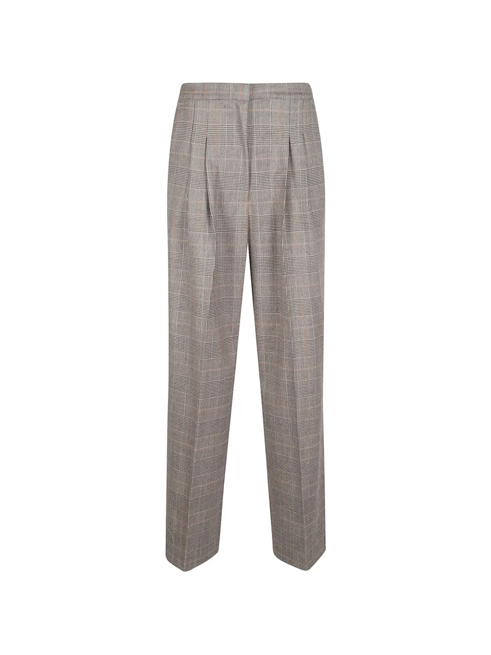 PT Torino Prince of Wales check pleated trousers - Grau