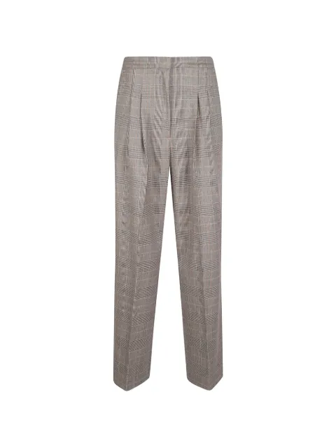 PT Torino Prince of Wales check pleated trousers