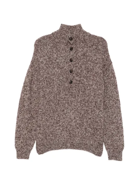 AROVESCIO marl-knit button-up cardigan