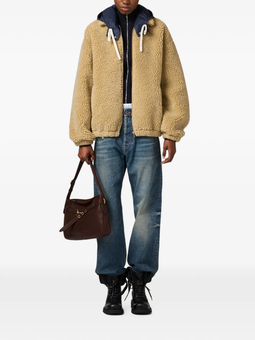 Miu Fleece jack Beige