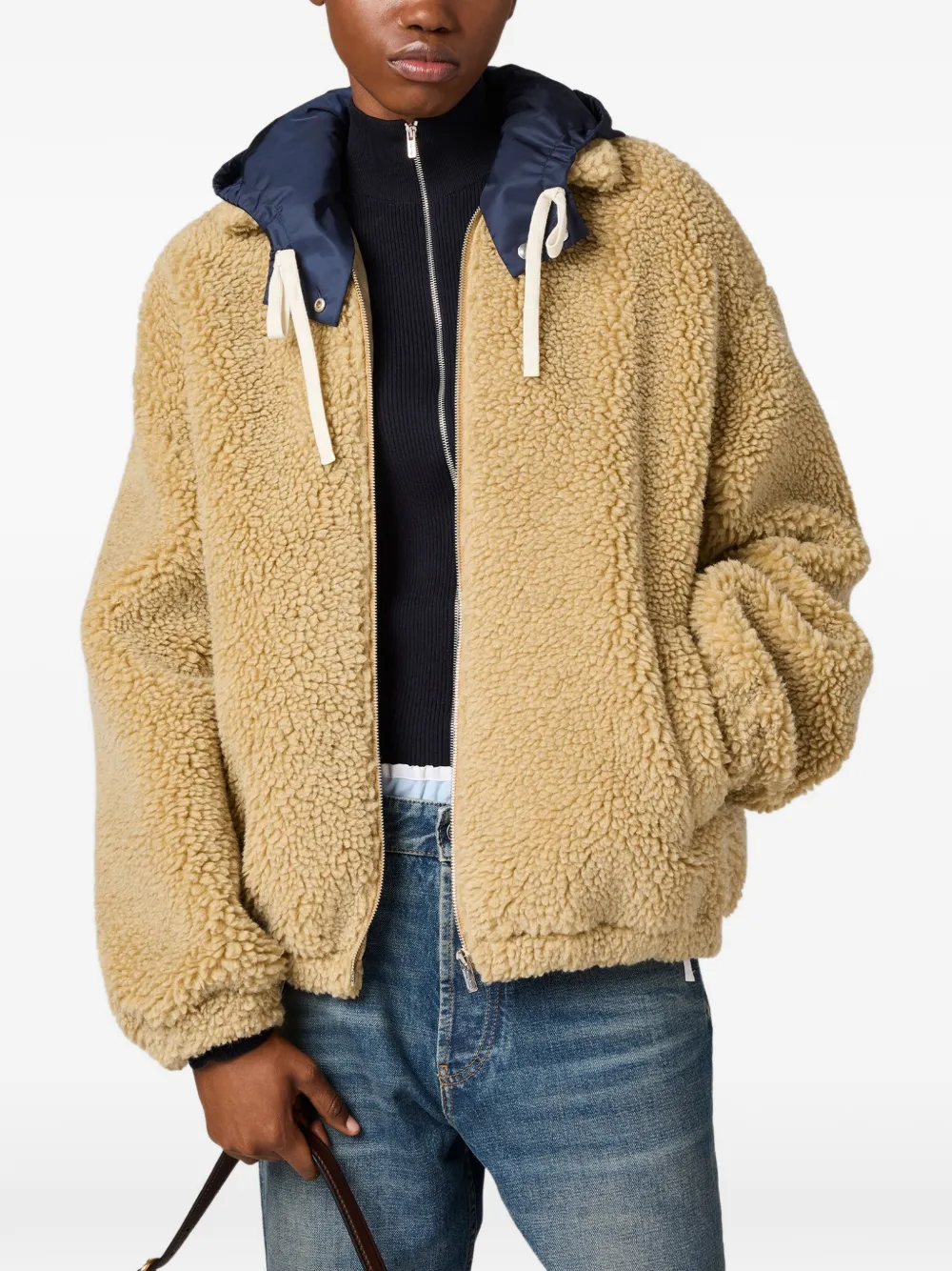 Miu Fleece jack Beige