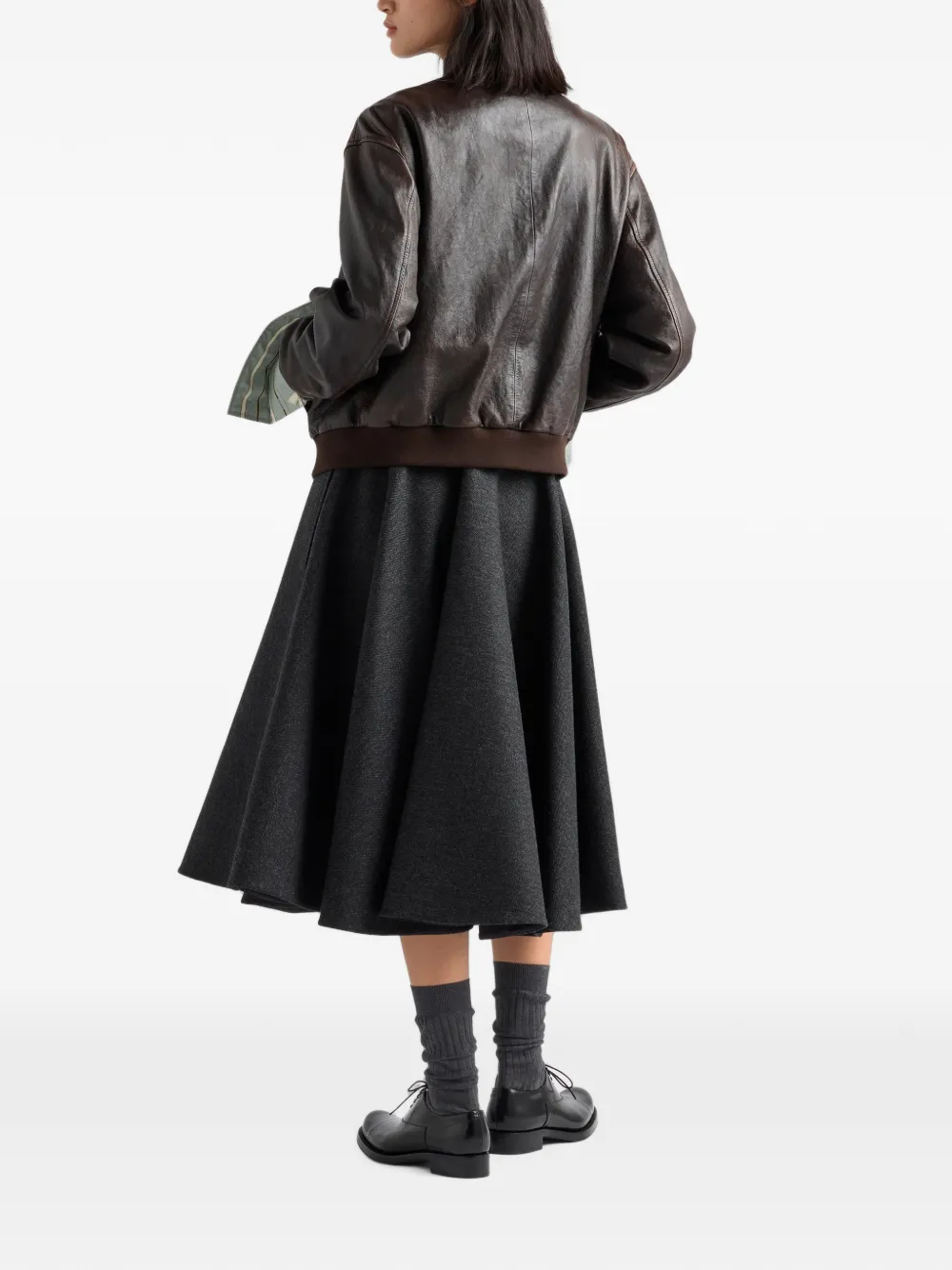 Prada Jack van nappa leer Bruin