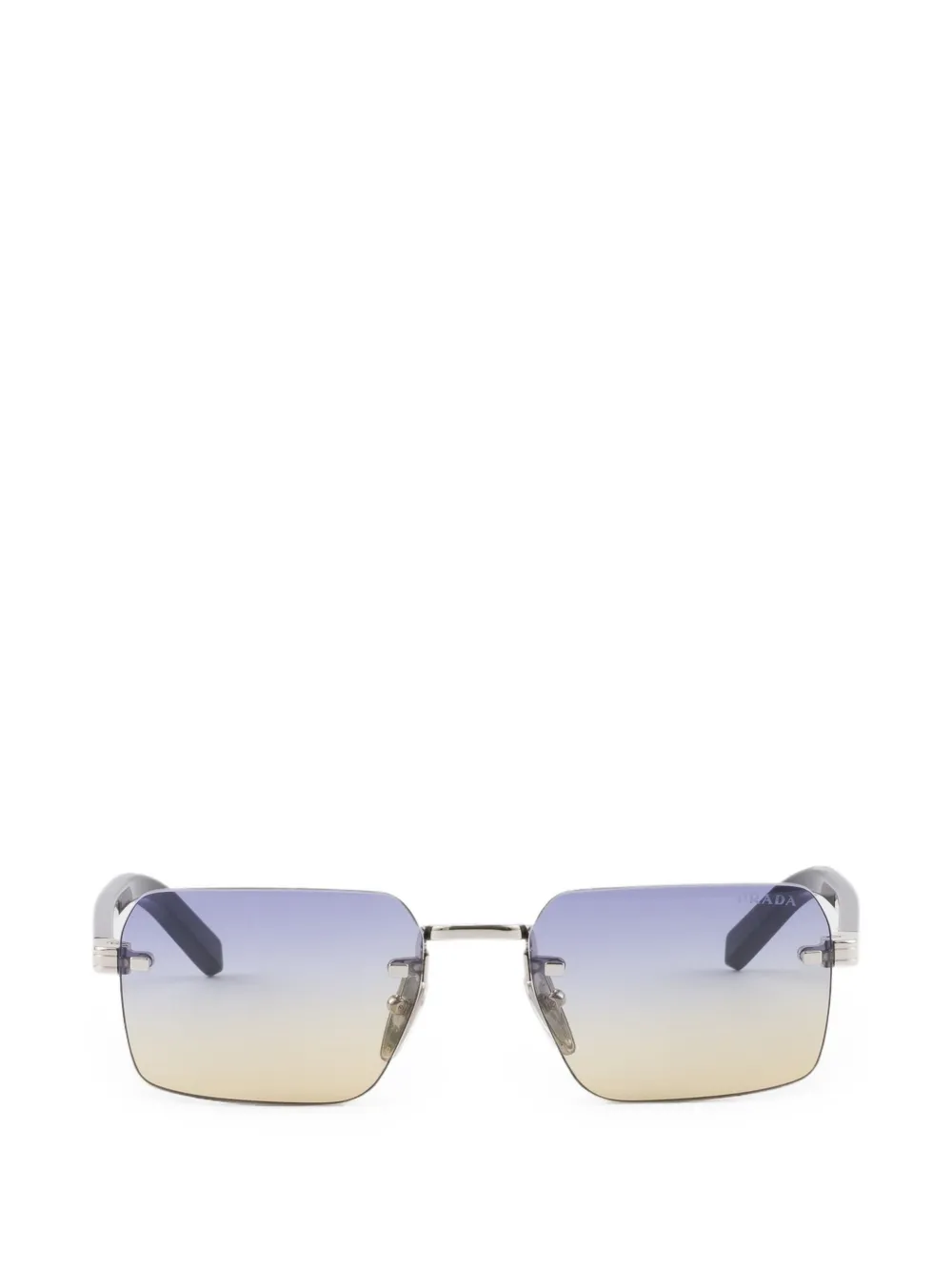 Prada Eyewear sunglasses with the iconic metal plaque - Argento