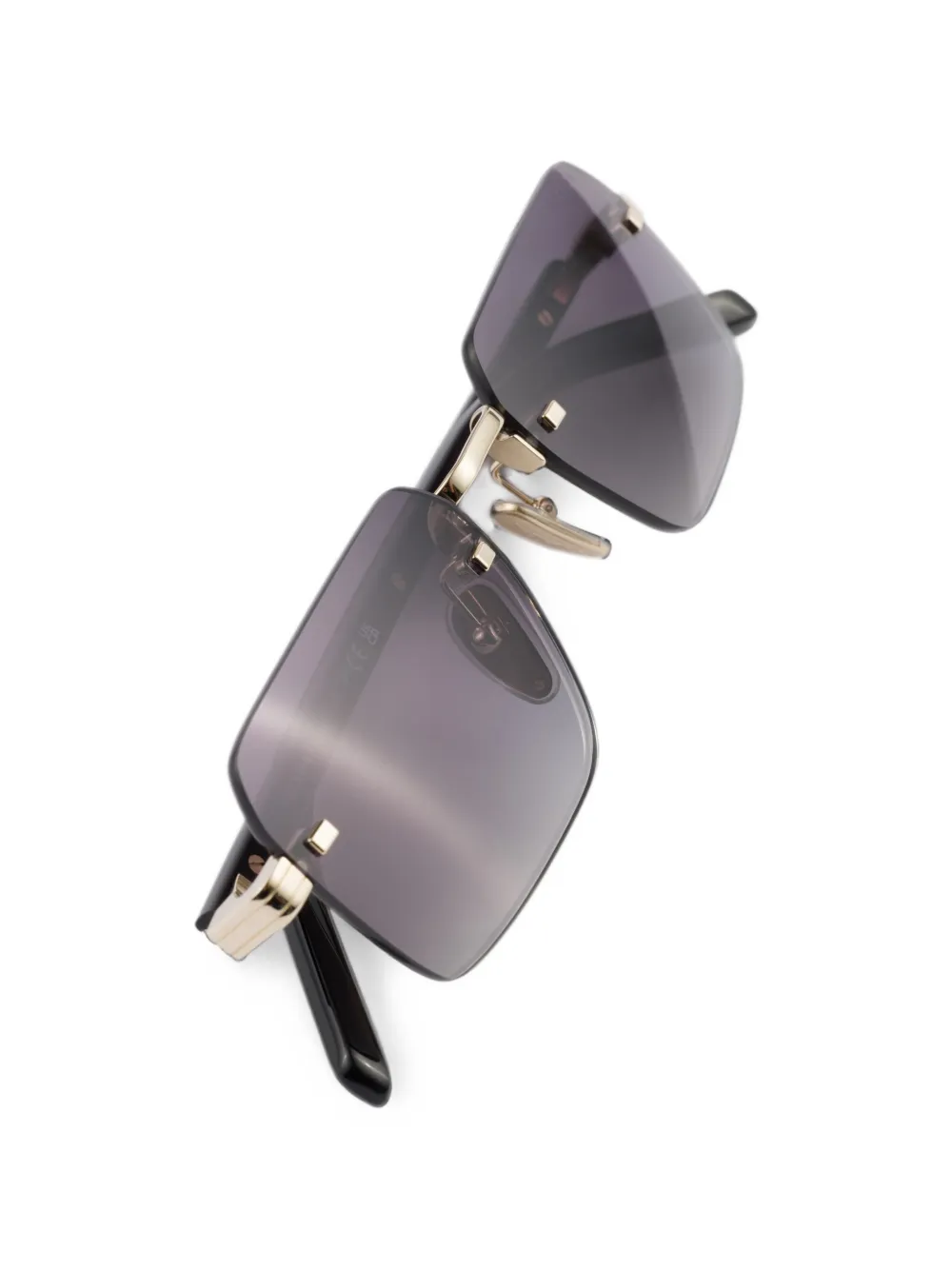 Prada Eyewear Zonnebril met het iconische metalen plakkaat Goud