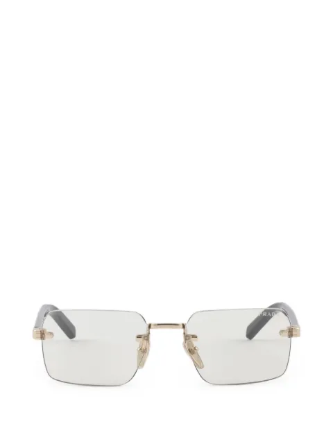 Prada Eyewear sunglasses with the iconic metal plaque