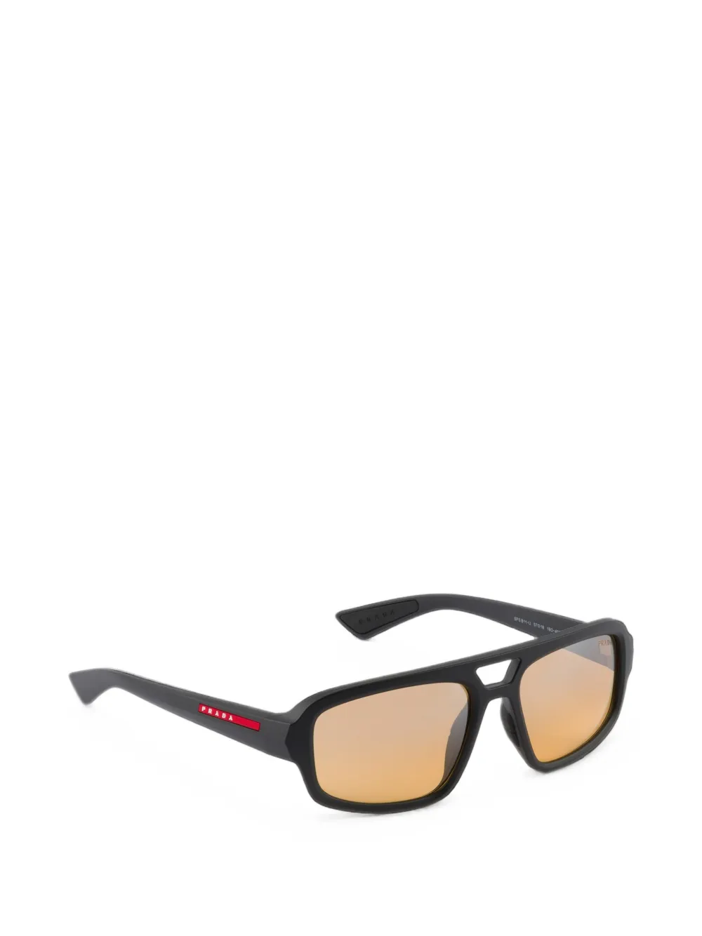 Prada Eyewear Linea Rossa zonnebril Zwart