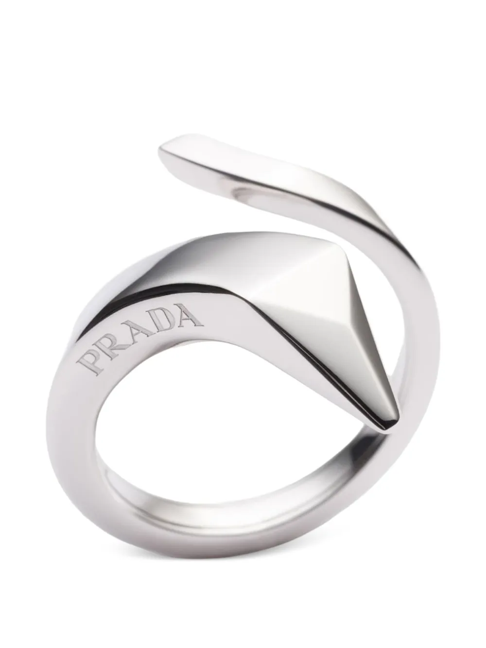 Prada Eternal Gold snake mini ring - Argento