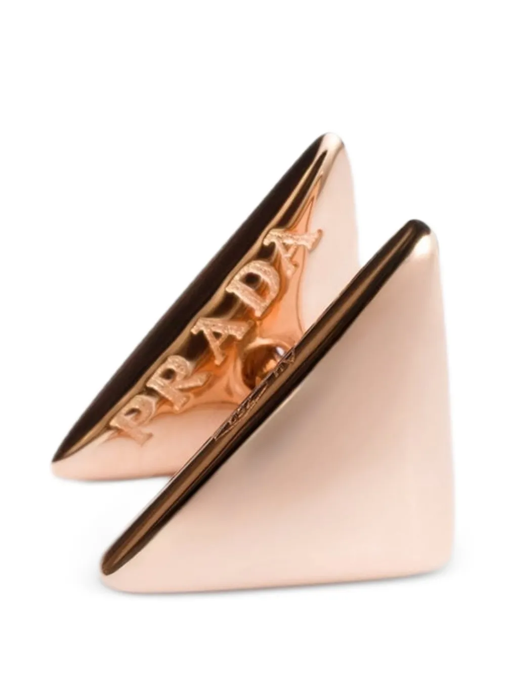 Prada Eternal Gold nano triangle mono earring - Oro