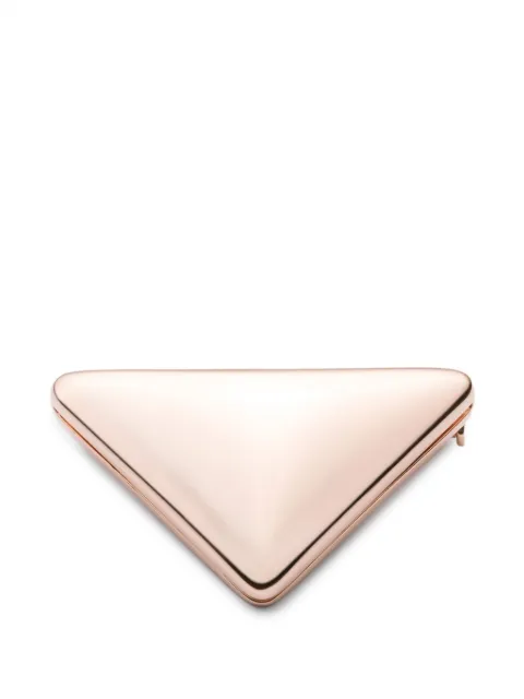 Prada Eternal Gold small triangle brooch