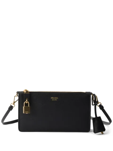Prada bandolera de piel Saffiano con candado