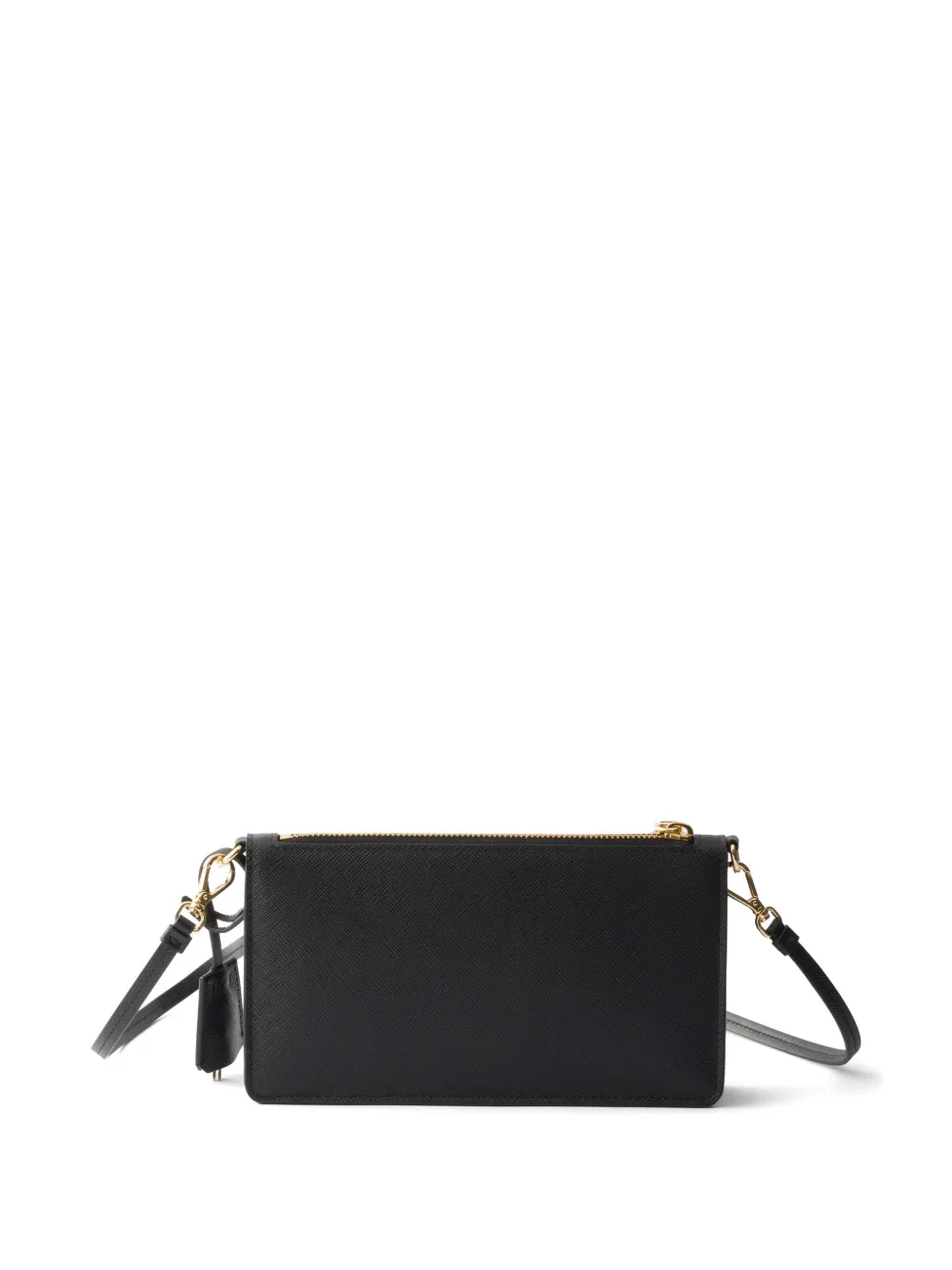 Prada Saffiano leren smartphone buidel Zwart