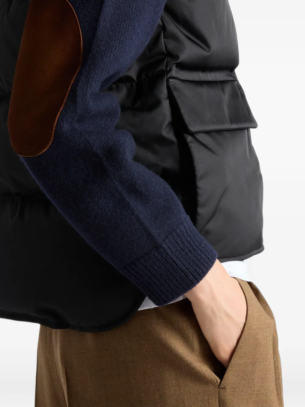 Prada Re-Nylon bodywarmer Zwart