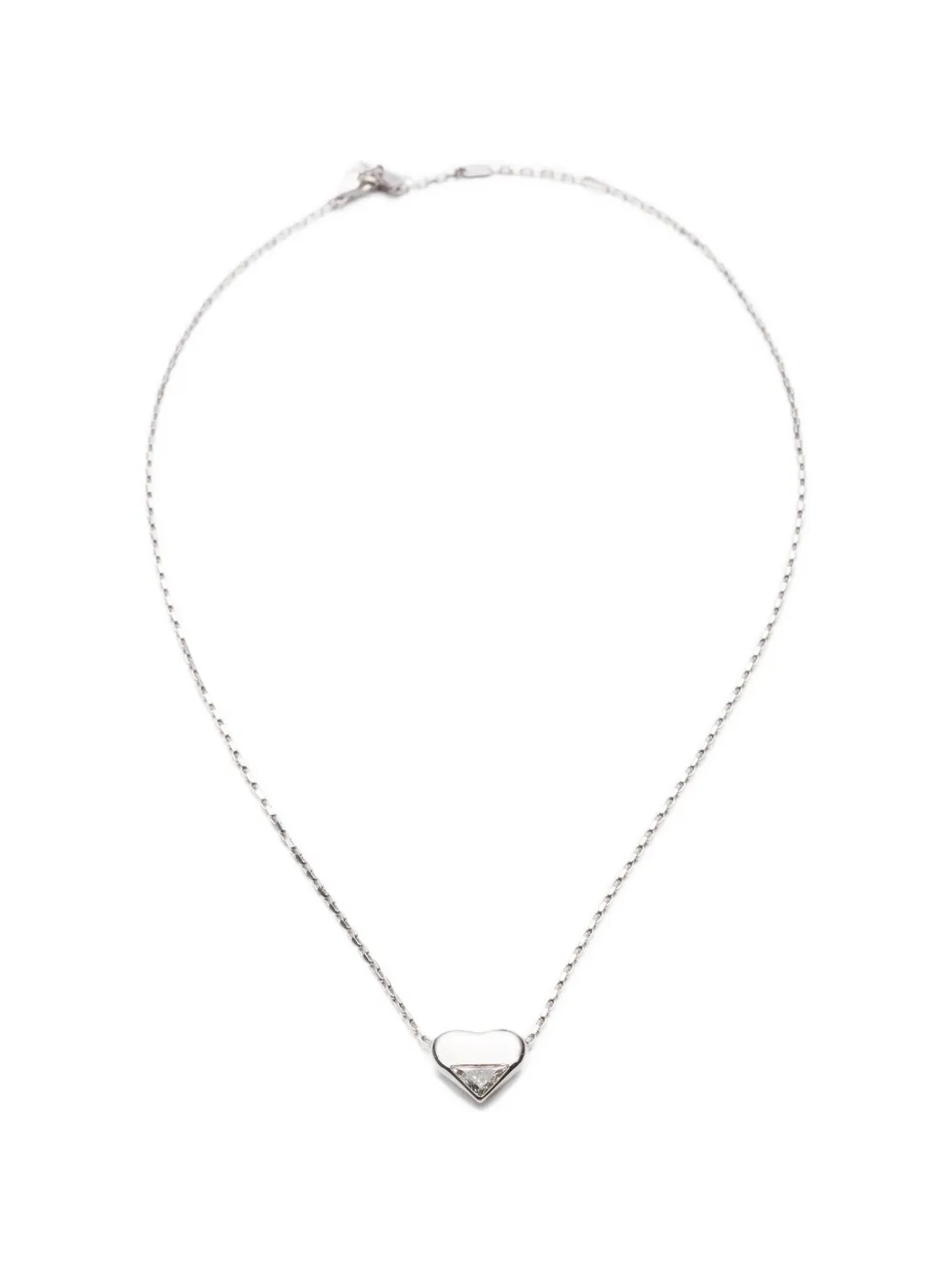 Prada Eternal Gold Nano Heart diamond necklace - Argento