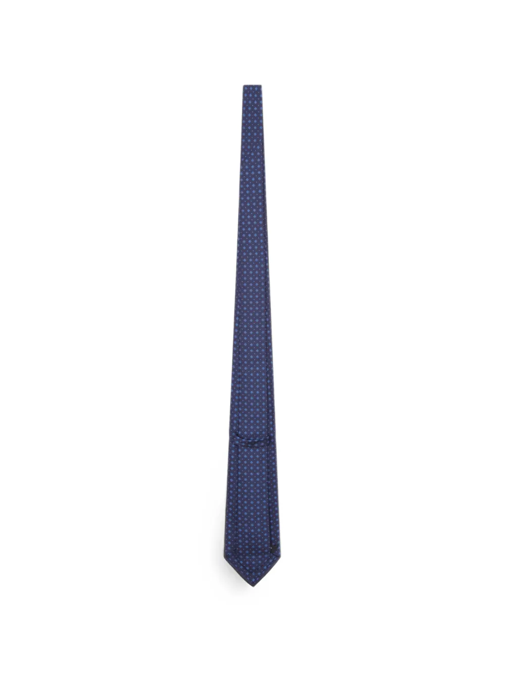 Kiton Zijden stropdas met geometrisch patroon Blauw