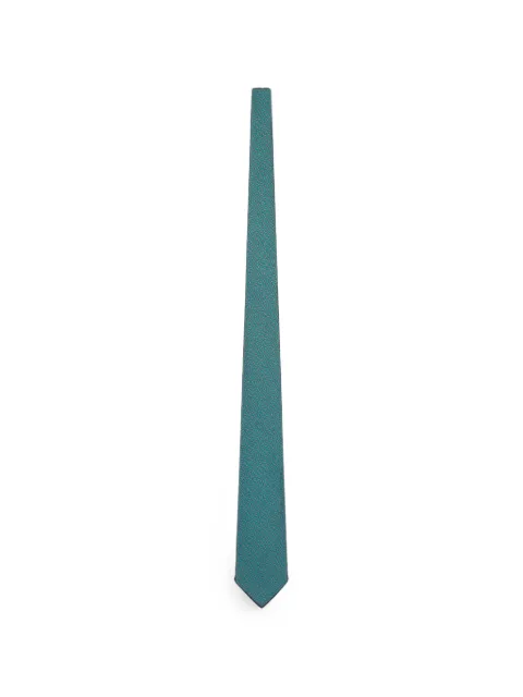 Kiton geometric-print silk tie