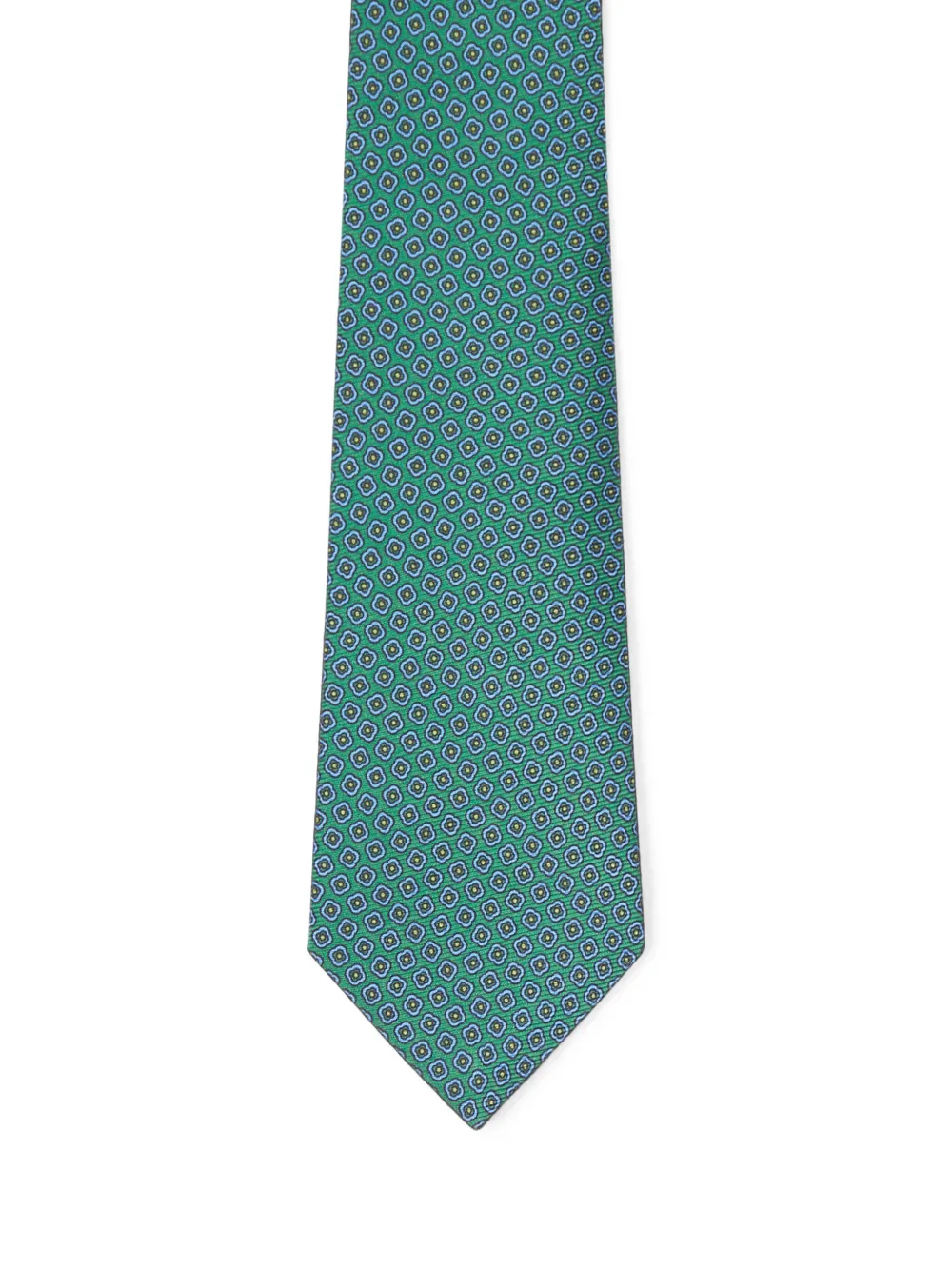Kiton Stropdas met geometrische print Groen