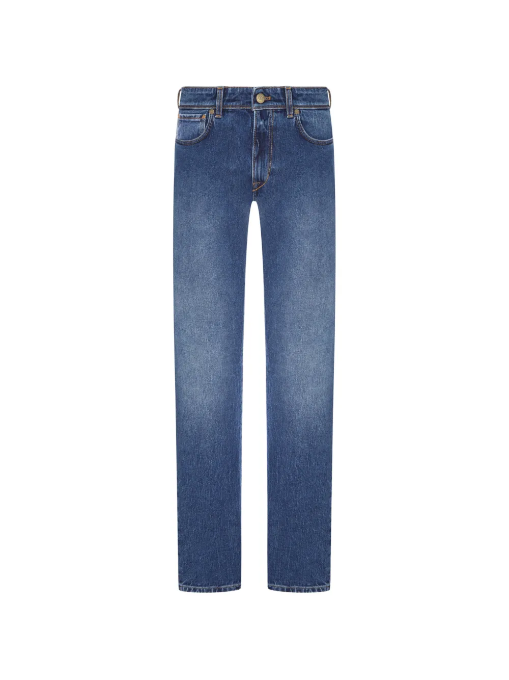 Incotex wash-effect straight-leg jeans - Blu