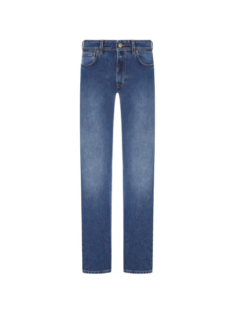 Incotex wash-effect straight-leg jeans
